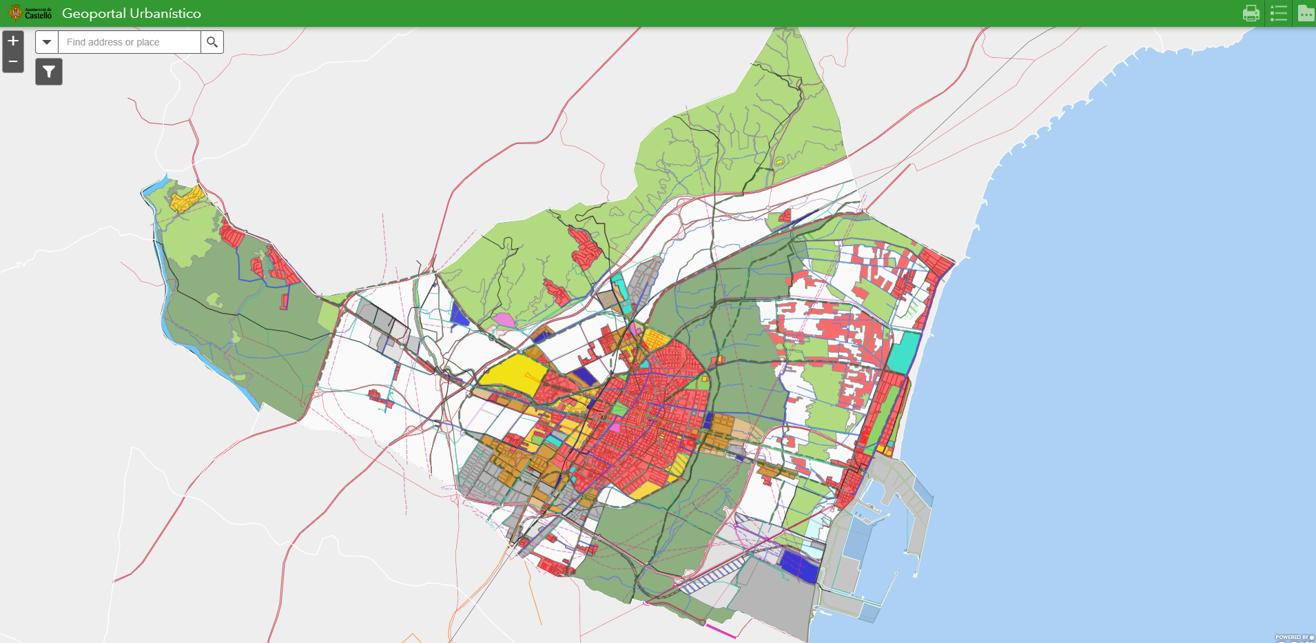 Nexus Geographics geoportal castello